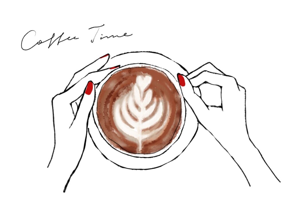 コーヒータイムのイラスト画像