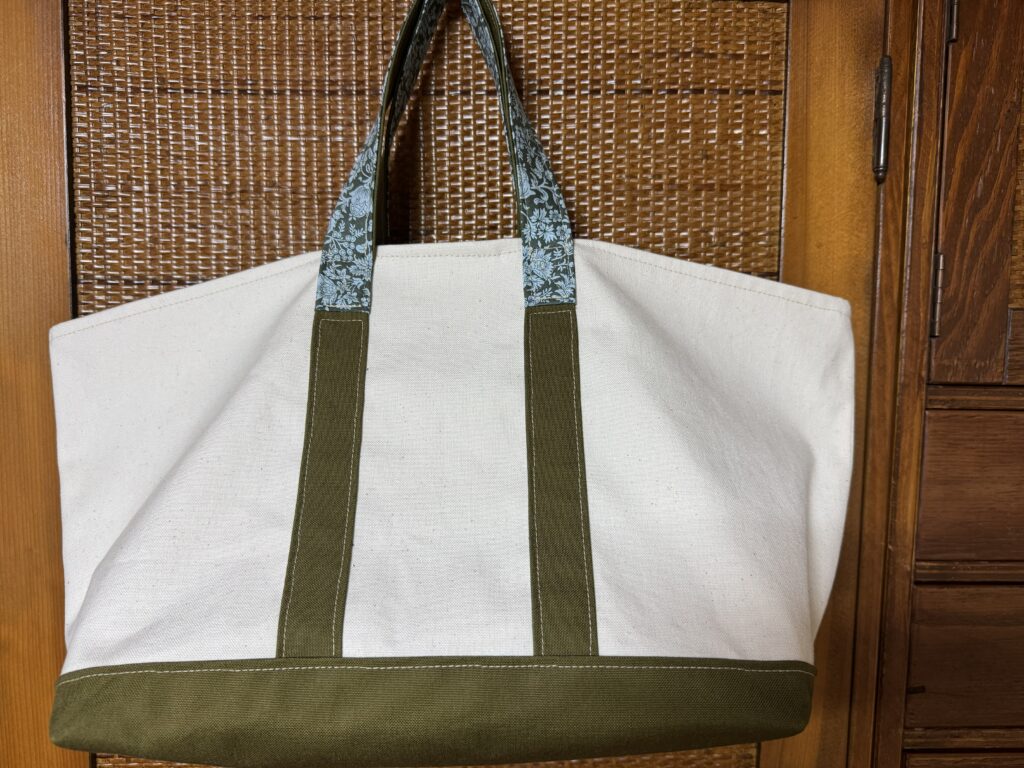 初めて作った11号帆布のバッグ