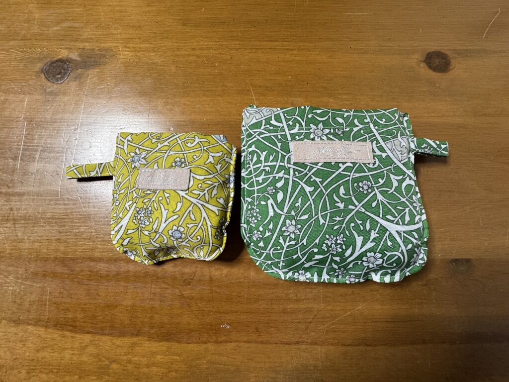 ナイロンオックスで作ったポケッタブルコンビニバッグ